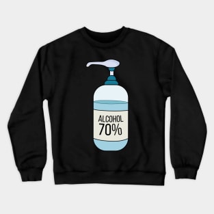 Hand Sanitizer Gel with 70% Alcohol Crewneck Sweatshirt